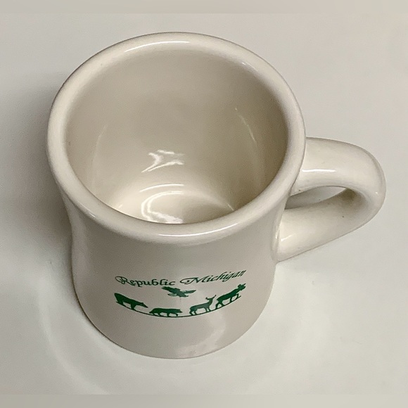 1990s Vintage Wildlife Animal Illustrated REPUBLIC MICHIGAN Ceramic Coffee Mug - Picture 10 of 14